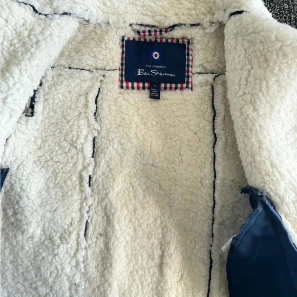 New Toddler Ben Sherman Navy Blue Pee Coat with Pockets size 2 - Picture 3 of 5